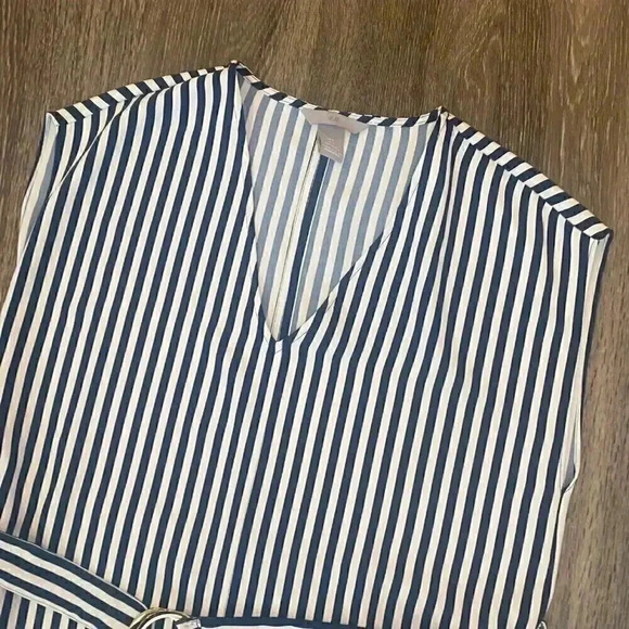 Womens H&M Blue and White Stripe Dress - 2 - Picture 2 of 8